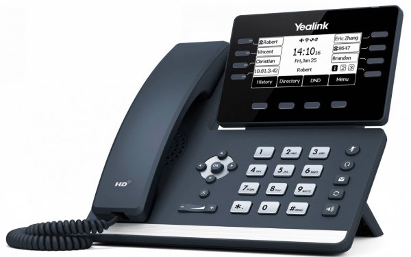 Yealink SIP-T53 - VoIP-Telefon - mit Bluetooth-Schnittstelle mit Rufnummernanzeige