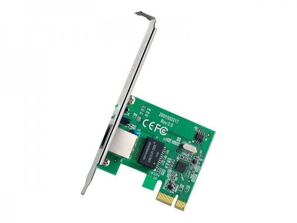 TP-LINK TG-3468 - Interno - Cablato - PCI Express - Ethernet - 2000 Mbit/s - Verde - Grigio
