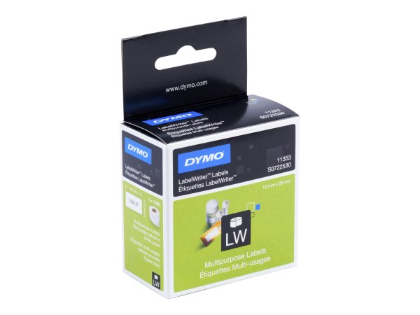 Dymo LW - Etichette multiuso - 13 x 25 mm - S0722530 - Bianco - Etichetta per stampante autoadesiva