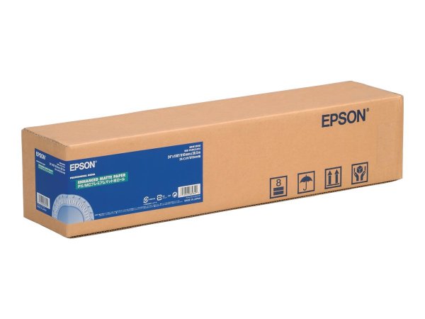 Epson Enhanced Matte Paper - 30,5 m - 60,9 cm - 61 cm (24") - Opaco - 265 µm - 189 g/m²