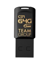 Team Group C171 - 64 GB - USB tipo A - 2.0 - Senza coperchio - 3,4 g - Nero