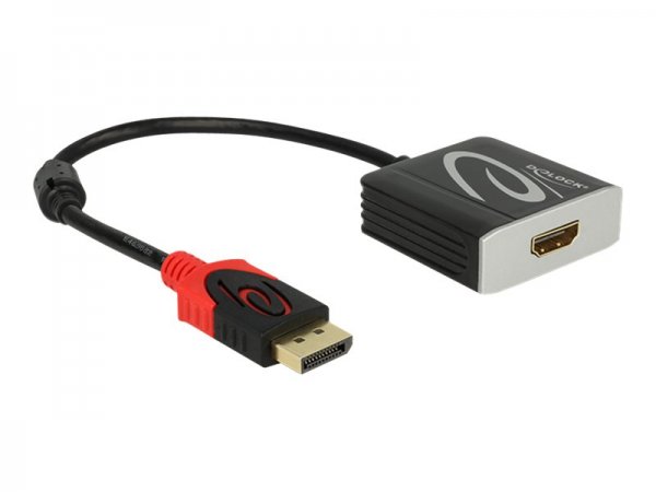 Delock 62734 - 0,2 m - DisplayPort - HDMI tipo A (Standard) - Maschio - Femmina - Oro