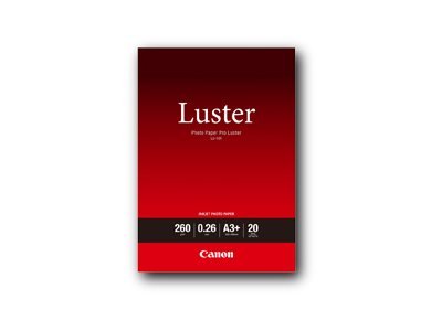 Canon Carta fotografica Luster PRO LU-101 A3 Plus - 20 fogli - Satinata - 260 g/m² - Bianco - 260 µm