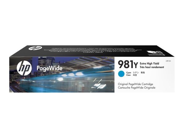 HP Cartuccia ciano originale ad altissima capacità PageWide 981Y - Resa extra elevata (super) - Inch