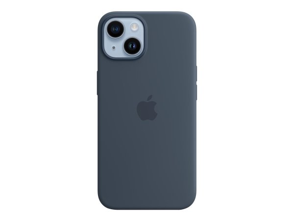 Apple Custodia MagSafe in silicone per iPhone 14 Pro - Blu tempesta - Cover - Apple - iPhone 14 - 15
