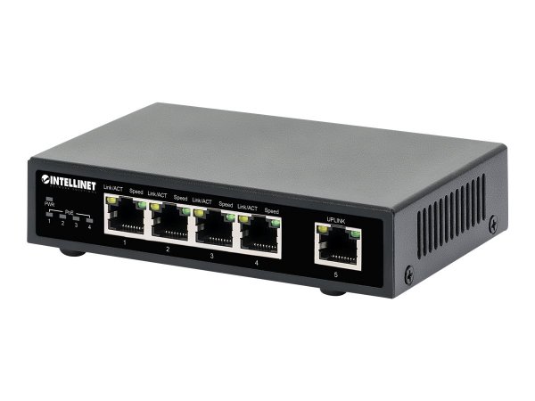 Intellinet 5-Port Gigabit PoE+ Switch 62W - Interruttore - 1 Gbps