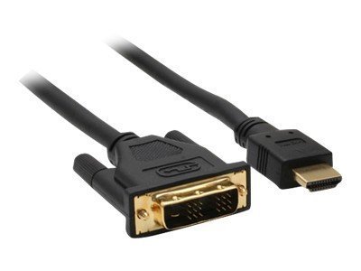 InLine Cavo HDMI M a DVI 18+1 M - dorato - nero - 7,5m