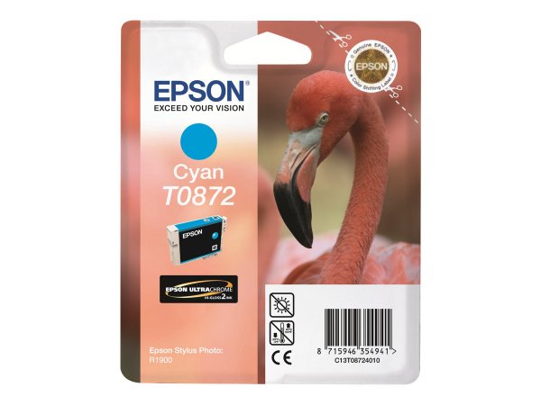 Epson Flamingo Cartuccia Ciano - Originale - Ciano - Epson - - Epson Stylus Photo R1900 + Epson P-30
