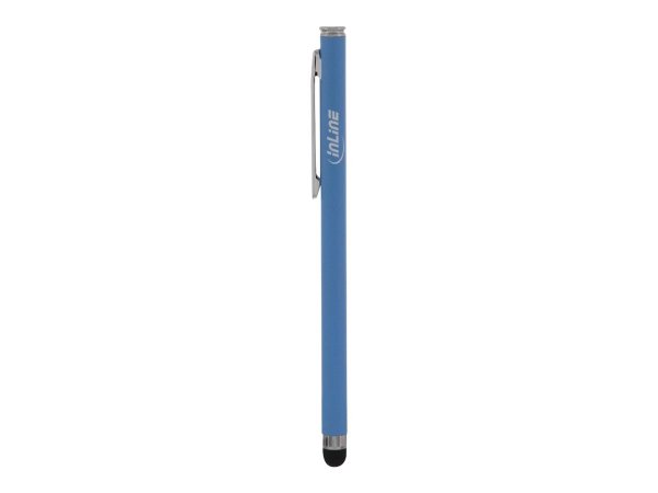 InLine Stylus - pennino touch capacitivo - punta gomma 6mm - alluminio - blu