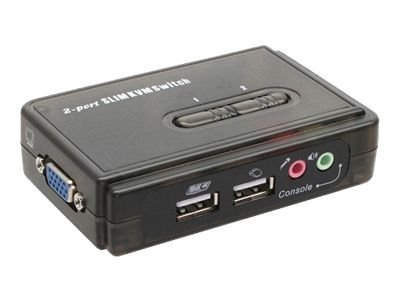 InLine KVM Switch - 2 porte - USB VGA - Audio - Kit cavi inclusi