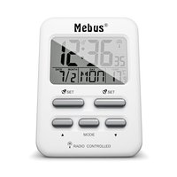 Mebus 25800 - Sveglia digitale - Rettangolo - Bianco - 12/24 ore - F - °C - Blu