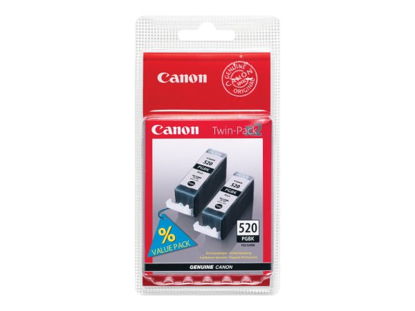Canon PIXMA PGI-520BK Twin Pack - Cartuccia di inchiostro Originale - Nero - 19 ml