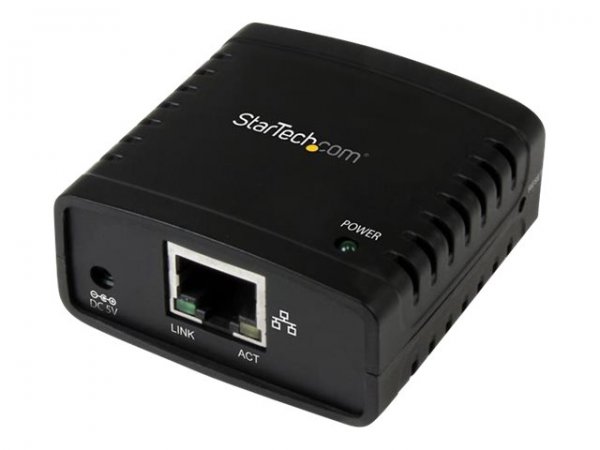 StarTech.com Server di rete per Stampante Ethernet 10/100 Mbps con porta USB 2.0 - Nero - Attività -