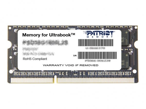 PATRIOT Memory PSD34G1600L2S - 4 GB - 1 x 4 GB - DDR3L - 1600 MHz - 204-pin SO-DIMM
