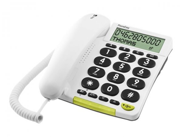 Doro 312cs - Telefono analogico - Cornetta cablata - Telefono con vivavoce - 30 voci - Identificator
