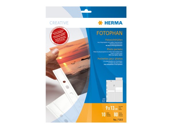 HERMA 7583 - 210 x 297 mm (A4) - Trasparente - Ritratto - 230 mm - 310 mm - 10 pz