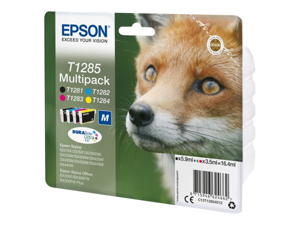 Epson Fox Multipack 4 colori - Inchiostro a base di pigmento - 5,9 ml - 3,5 ml - 4 pz - Confezione m