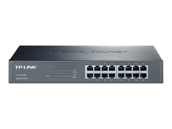 TP-LINK TL-SG1016D - Non gestito - Gigabit Ethernet (10/100/1000) - Full duplex - Montaggio rack