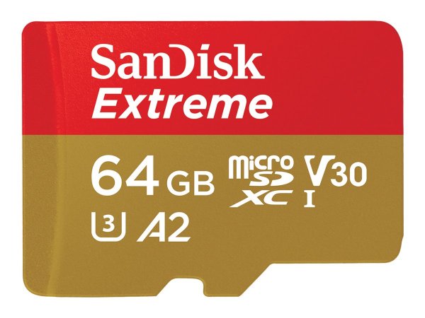 SanDisk Extreme - 64 GB - MicroSDXC - Classe 10 - UHS-I - 170 MB/s - 80 MB/s