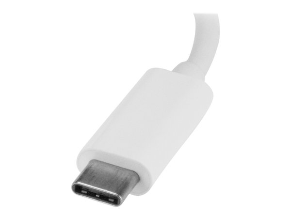 StarTech.com Hub USB 3.0 a 3 porte con Gigabit Ethernet - USB-C a 3x USB-A - Bianco - Cablato - USB