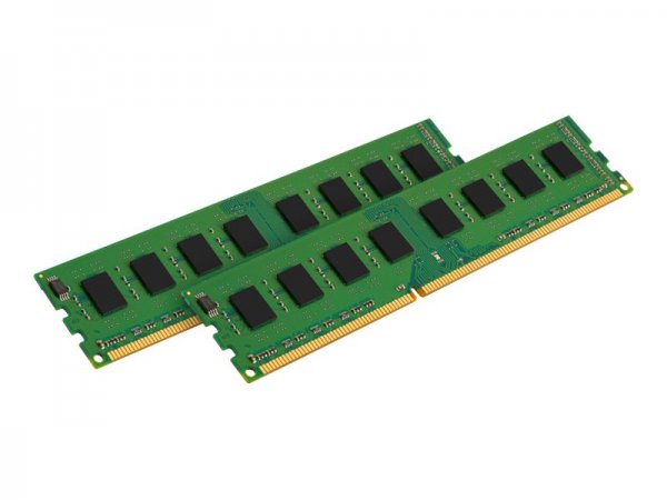 Kingston ValueRAM 8GB DDR3 1600MHz Kit - 8 GB - 2 x 4 GB - DDR3 - 1600 MHz - 240-pin DIMM