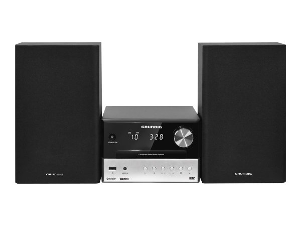 Grundig CMS 3000 BT DAB+ - Microsistema audio per la casa - Nero - Argento - 30 W - DAB+,FM,PLL,UKW