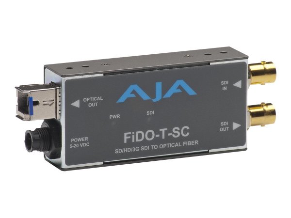 AJA FiDO-T-SC - Convertitore video attivo - Grigio - BNC - 20 V