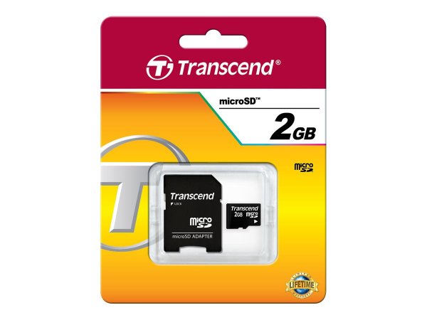 Transcend TS2GUSD - 2 GB - MicroSD - NAND - 20 MB/s - 13 MB/s - Nero