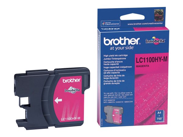 Brother LC LC1100HYM - Cartuccia di inchiostro Originale - Magenta - 16 ml