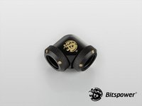 Bitspower International Bitspower Carbon Black - Compression bend - Brass - Black,Carbon - 90° - RoH