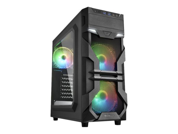 Sharkoon VG7-W RGB - Midi Tower - PC - Nero - ATX - micro ATX - Mini-ATX - Acrilico - Multi