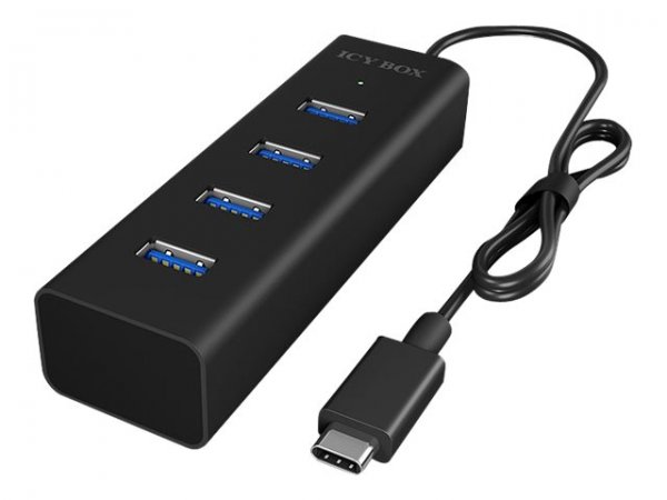 ICY BOX IB-HUB1409-C3 - USB 3.2 Gen 1 (3.1 Gen 1) Type-C - USB 3.2 Gen 1 (3.1 Gen 1) Type-A - 5000 M