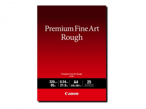 Canon Carta Premium Fine Art Rough FA-RG1 A4 - 25 fogli - 320 g/m² - A2 - 25 fogli - 540 µm