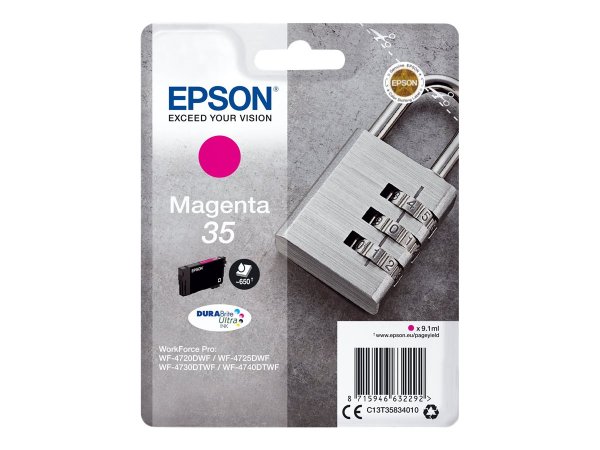 Epson Padlock Singlepack Magenta 35 DURABrite Ultra Ink - Resa standard - Inchiostro a base di pigme