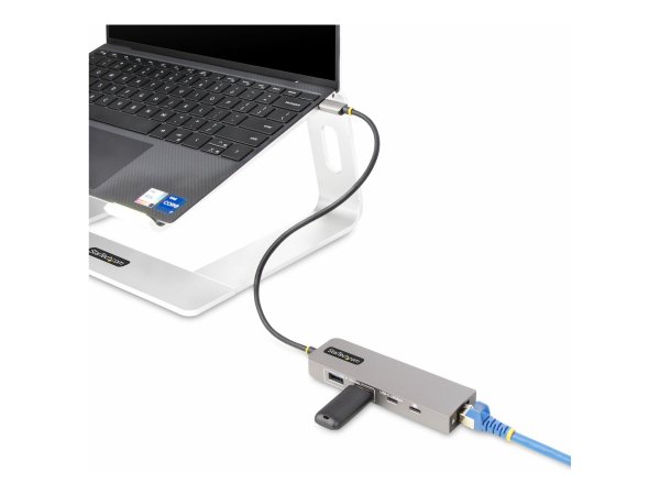 StarTech.com 3-Port USB-C Hub 2.5Gbps Ethernet 100W PD Pass-Through 10Gbps 2x USB-A/1x Mini - Digita