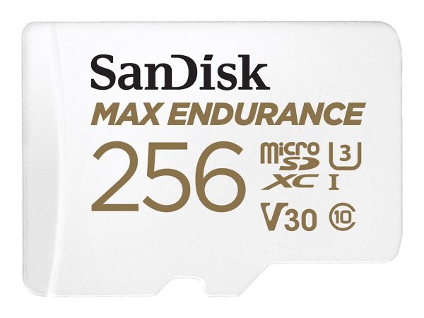 SanDisk MAX ENDURANCE - 256 GB - MicroSDXC - Classe 10 - UHS-I - 100 MB/s - 40 MB/s