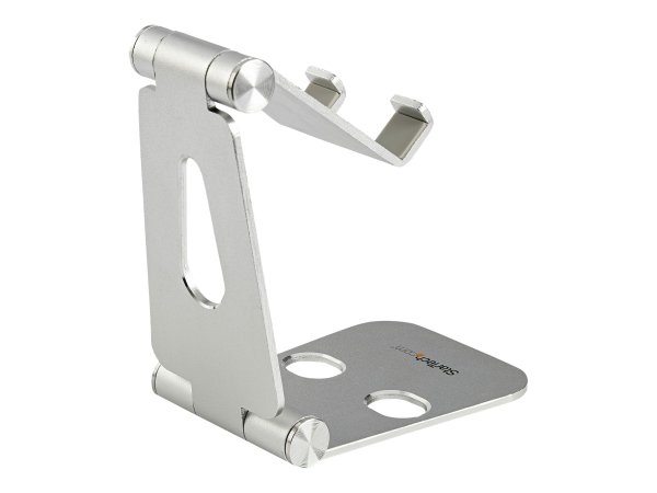 StarTech.com Phone and Tablet Stand, Foldable Universal Mobile Device Holder for Smartphones & Table
