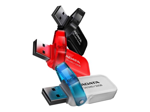 ADATA UV240 - 32 GB - USB tipo A - 2.0 - Cuffia - 7 g - Nero