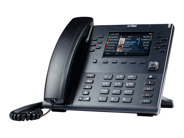 Mitel 80C00003AAA-A - IP Phone - Nero - Cornetta cablata - Utente - 24 linee - LCD