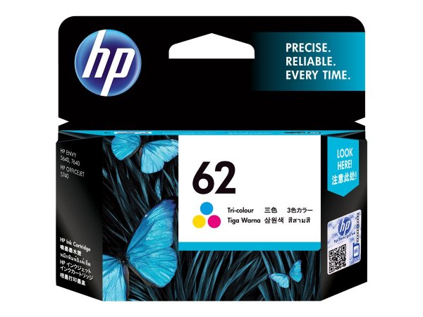 HP Cartridge 62 Tri-color 62 - Originale - Cartuccia di inchiostro