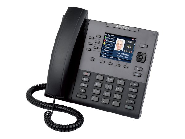 Mitel 80C00002AAA-A - IP Phone - Nero - Cornetta cablata - Utente - 9 linee - LCD
