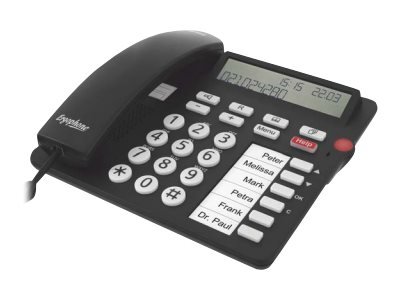 Tiptel 1081000 - Telefono analogico - Cornetta cablata - Telefono con vivavoce - Identificatore di c