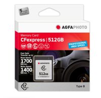 AgfaPhoto CFexpress Professional - 512 GB - CFexpress - NAND - 1700 MB/s - 1400 MB/s - Resistente al