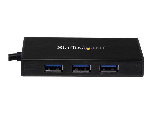 StarTech.com Hub Portatile USB 3.0 con Adattatore NIC Ethernet Gigabit Gbe in alluminio con cavo - U