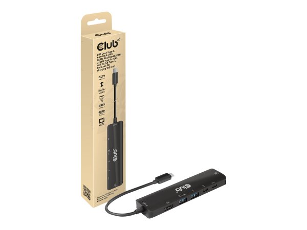 Club 3D CSV-1596 - USB 3.2 Gen 1 (3.1 Gen 1) Type-C - 100 W - 1.4/2.3 - 100,1000 Mbit/s - Nero - 8K