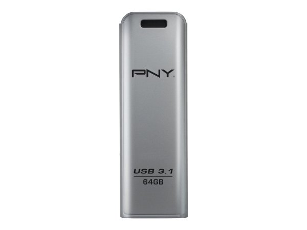 PNY FD64GESTEEL31G-EF - 64 GB - 3.2 Gen 1 (3.1 Gen 1) - 20 MB/s - Lamina di scorrimento - Acciaio in