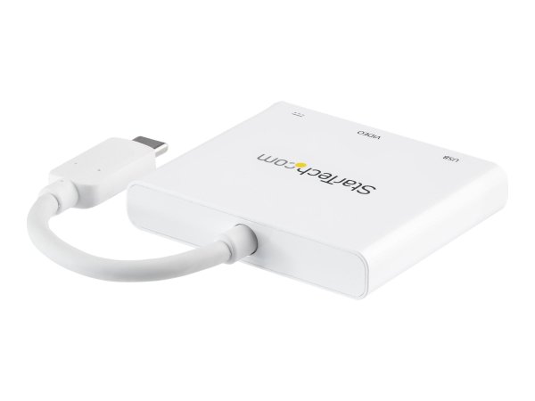 StarTech.com Adattatore Multifunzione USB-C a HDMI 4k con Power Delivery e porta USB-A - Bianco - Ca