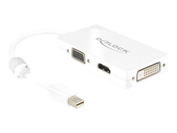 Delock DisplayPort adapter - Mini DisplayPort (M) to HD-15 (VGA), HDMI, DisplayPort (F)