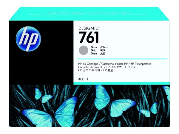HP Cartuccia inchiostro grigio DesignJet 761 - 400 ml - Inchiostro colorato - 400 ml - 400 ml - 1 pz