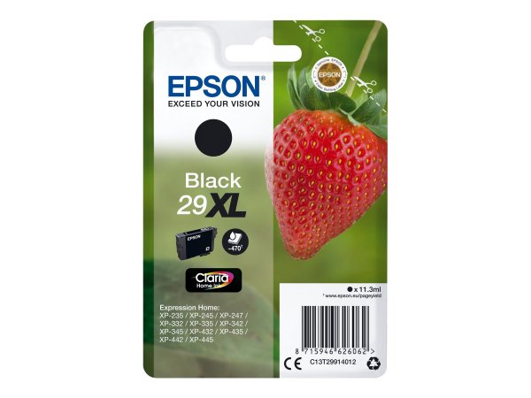 Epson Strawberry Cartuccia Fragole Nero Inchiostri Claria Home 29XL - Resa elevata (XL) - Inchiostro